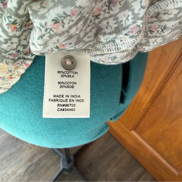 Rebecca Taylor La Vie Floral Color Block blouse Small - Picture 4 of 8